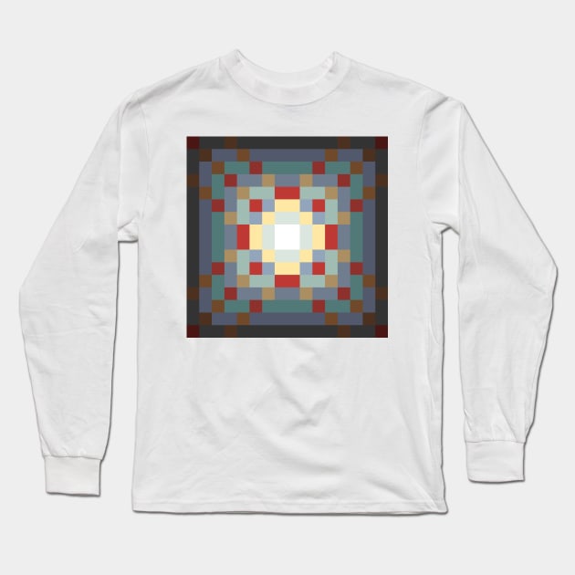 Abstract: Sunset Long Sleeve T-Shirt by Laura Beth Art